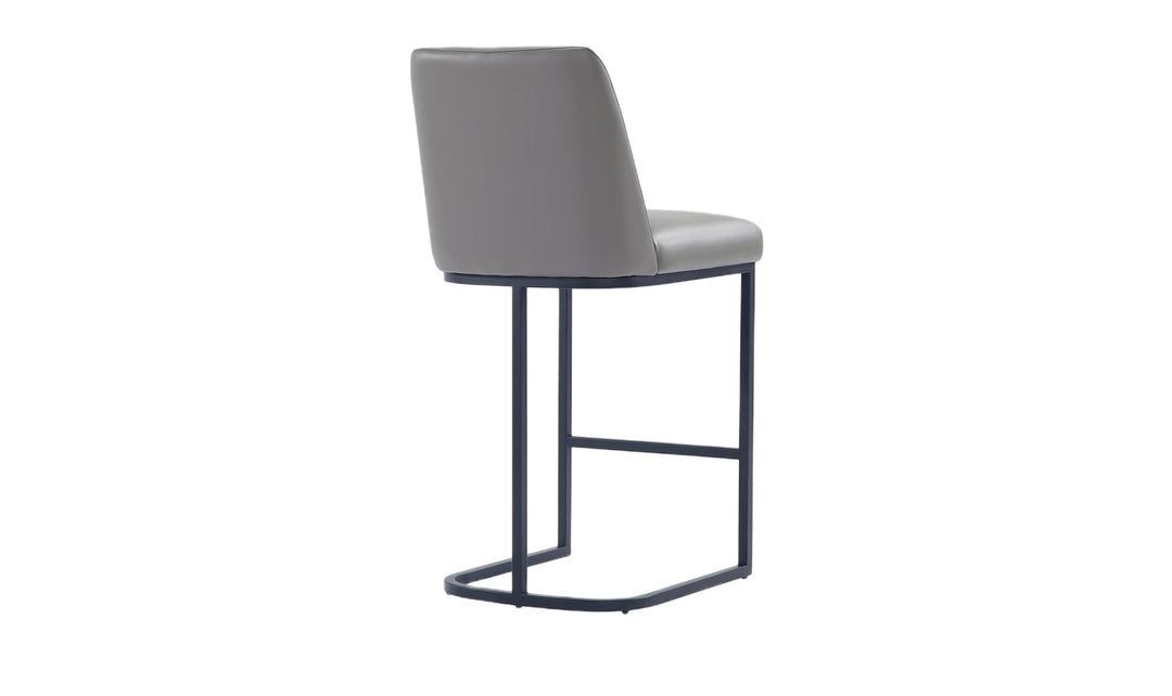 Manhattan Comfort Serena Metal Upholstered Counter Stool-Jennifer Furniture