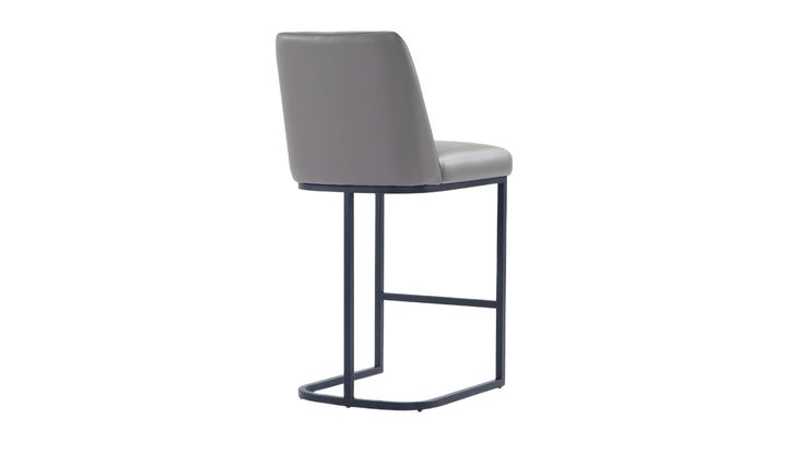 Manhattan Comfort Serena Metal Upholstered Counter Stool-Jennifer Furniture