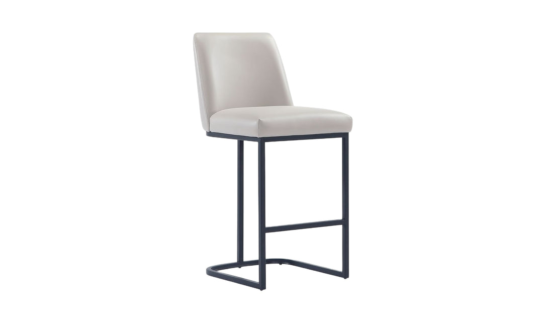 Manhattan Comfort Serena Metal Upholstered Counter Stool-Jennifer Furniture