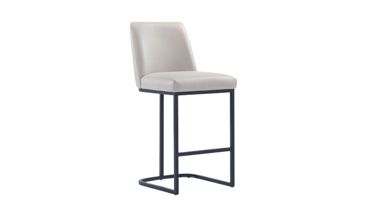 Manhattan Comfort Serena Metal Upholstered Counter Stool-Jennifer Furniture