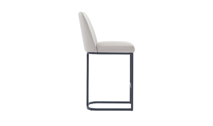 Manhattan Comfort Serena Metal Upholstered Counter Stool-Jennifer Furniture