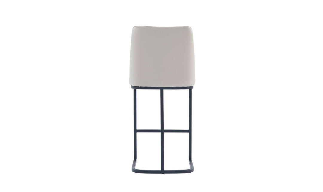 Manhattan Comfort Serena Metal Upholstered Counter Stool-Jennifer Furniture