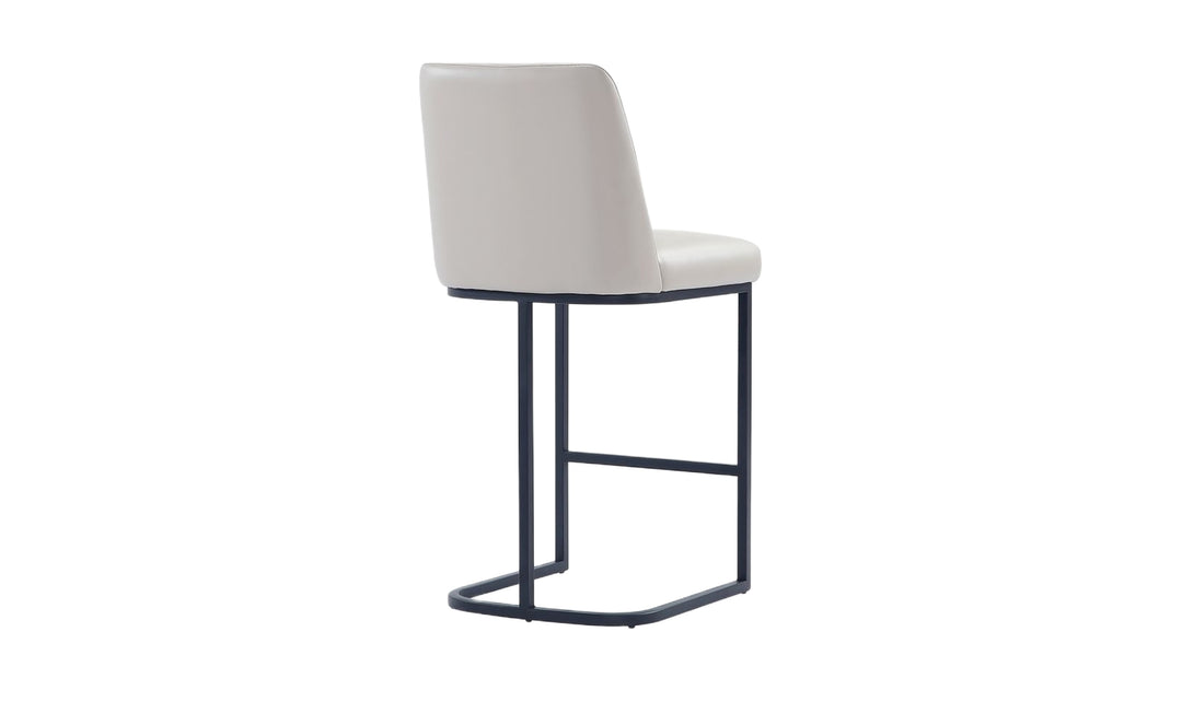 Manhattan Comfort Serena Metal Upholstered Counter Stool-Jennifer Furniture