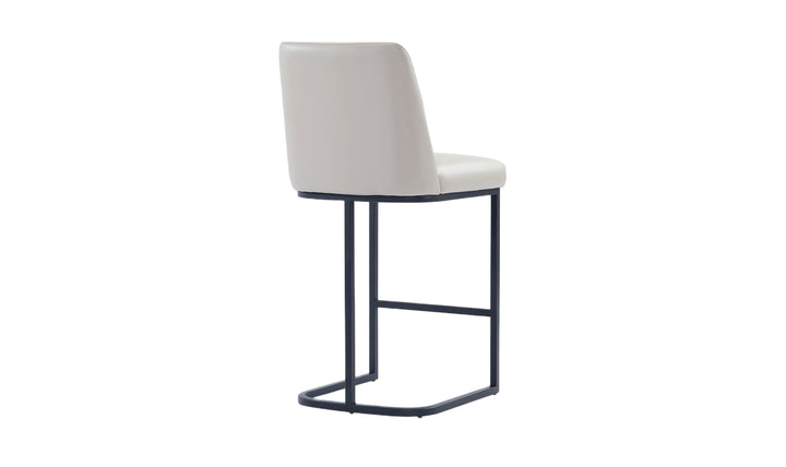 Manhattan Comfort Serena Metal Upholstered Counter Stool-Jennifer Furniture