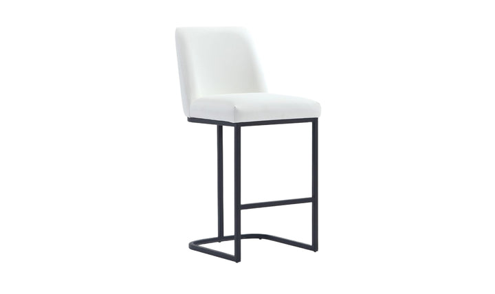 Manhattan Comfort Serena Metal Upholstered Counter Stool-Jennifer Furniture