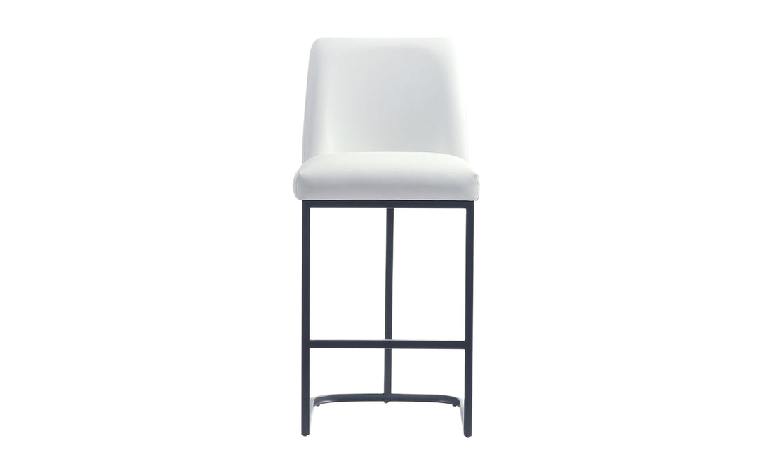 Manhattan Comfort Serena Metal Upholstered Counter Stool-Jennifer Furniture