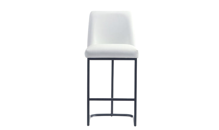 Manhattan Comfort Serena Metal Upholstered Counter Stool-Jennifer Furniture