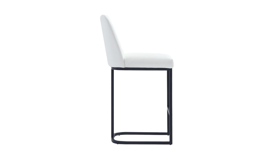 Manhattan Comfort Serena Metal Upholstered Counter Stool-Jennifer Furniture