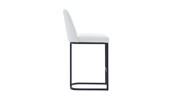 Manhattan Comfort Serena Metal Upholstered Counter Stool-Jennifer Furniture