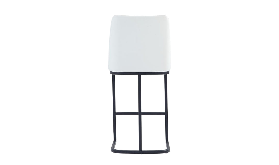 Manhattan Comfort Serena Metal Upholstered Counter Stool-Jennifer Furniture