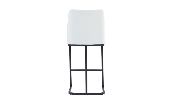 Manhattan Comfort Serena Metal Upholstered Counter Stool-Jennifer Furniture