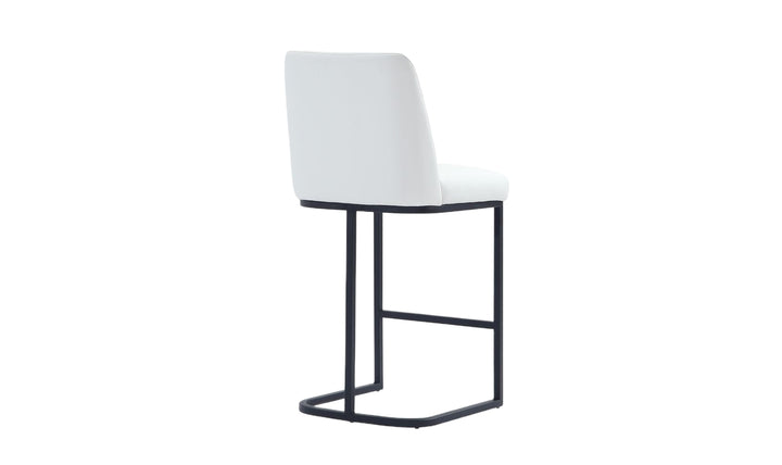 Manhattan Comfort Serena Metal Upholstered Counter Stool-Jennifer Furniture