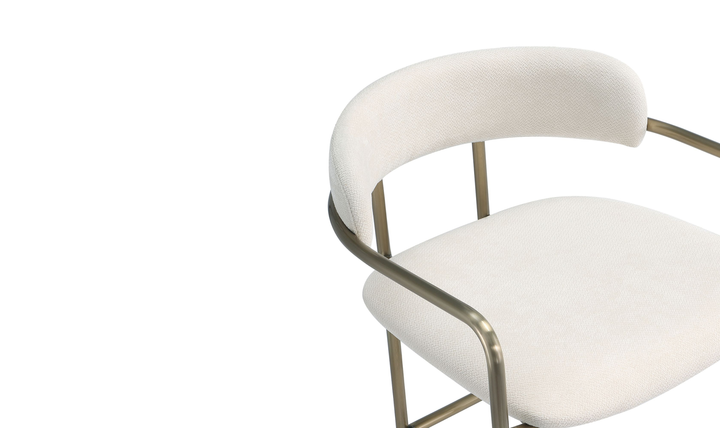 Manhattan Comfort Serene Metal Upholstered Counter Stool-jennifer