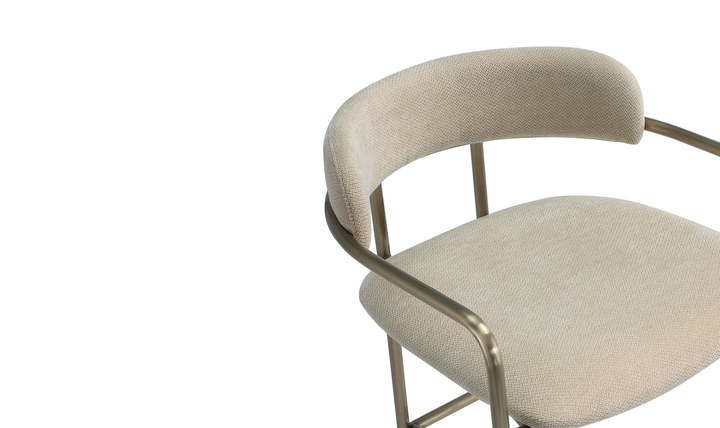 Manhattan Comfort Serene Metal Upholstered Counter Stool-jennifer