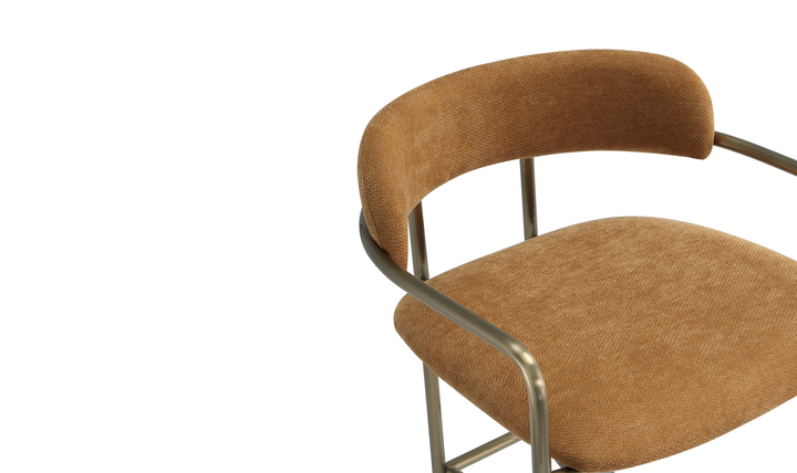 Manhattan Comfort Serene Metal Upholstered Counter Stool-jennifer
