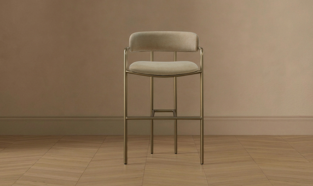 Manhattan Comfort Serene Metal Upholstered Counter Stool-jennifer