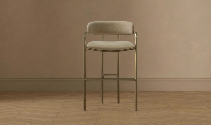 Manhattan Comfort Serene Metal Upholstered Counter Stool-jennifer
