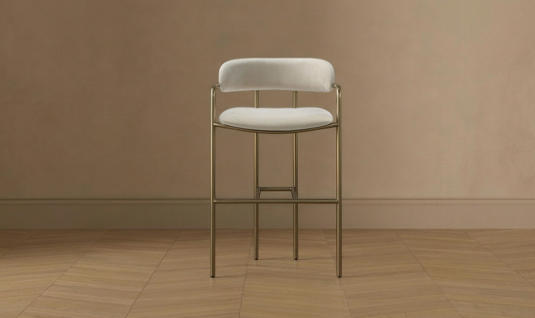 Manhattan Comfort Serene Metal Upholstered Counter Stool-jennifer