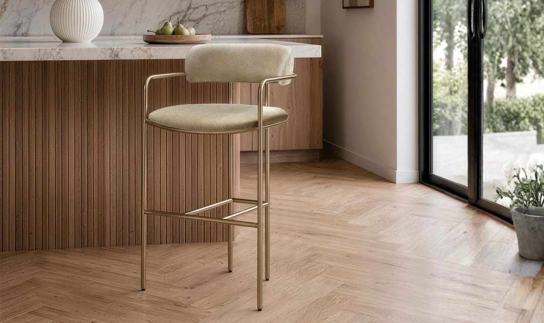 Manhattan Comfort Serene Metal Upholstered Counter Stool-jennifer