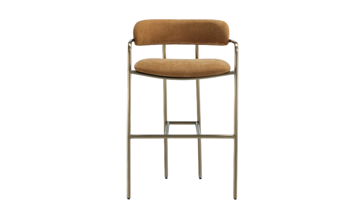 Manhattan Comfort Serene Metal Upholstered Counter Stool-jennifer