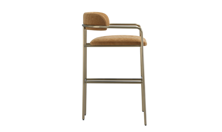 Manhattan Comfort Serene Metal Upholstered Counter Stool-jennifer