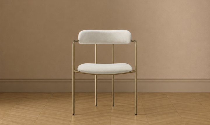 Manhattan Comfort Serene Metal Upholstered Dining Chair-jennifer