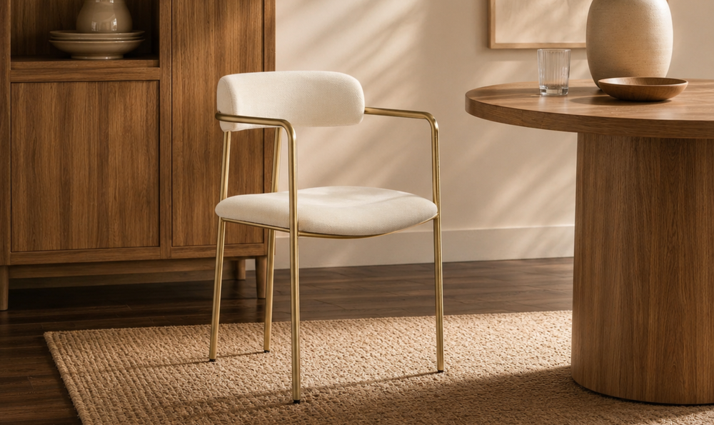 Manhattan Comfort Serene Metal Upholstered Dining Chair-jennifer