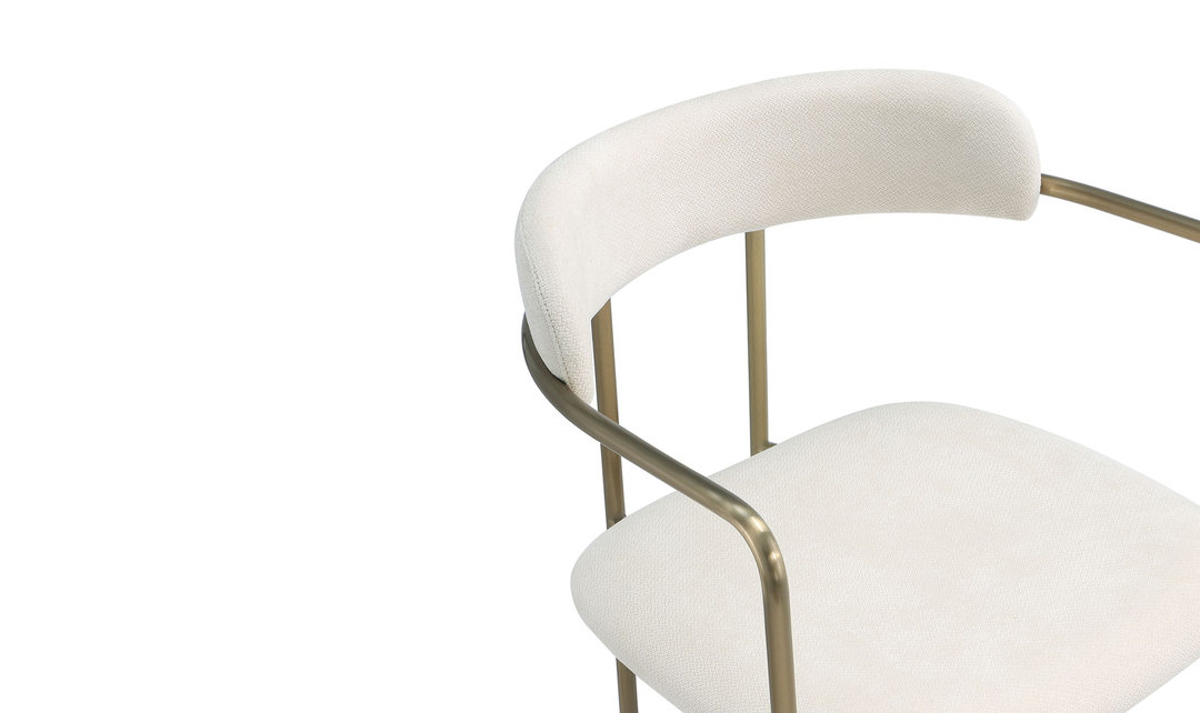 Manhattan Comfort Serene Metal Upholstered Dining Chair-jennifer