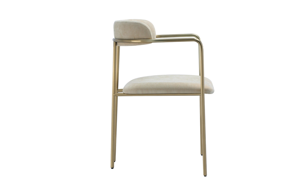 Manhattan Comfort Serene Metal Upholstered Dining Chair-jennifer