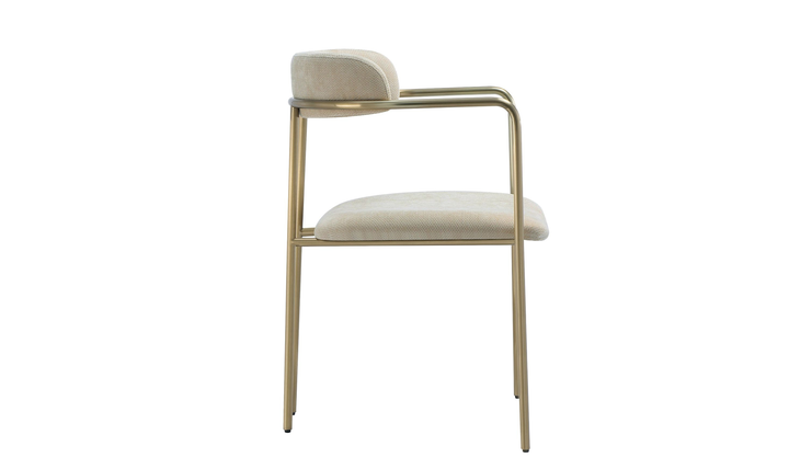 Manhattan Comfort Serene Metal Upholstered Dining Chair-jennifer