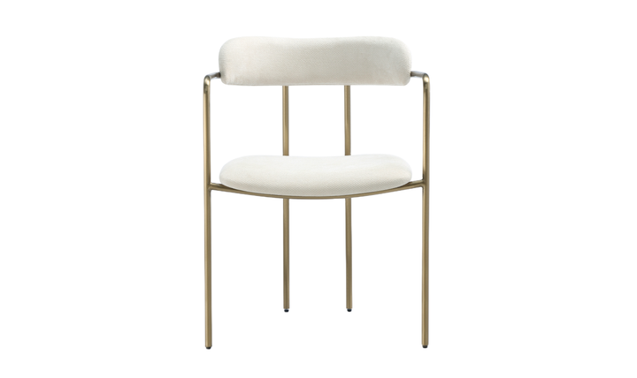 Manhattan Comfort Serene Metal Upholstered Dining Chair-jennifer