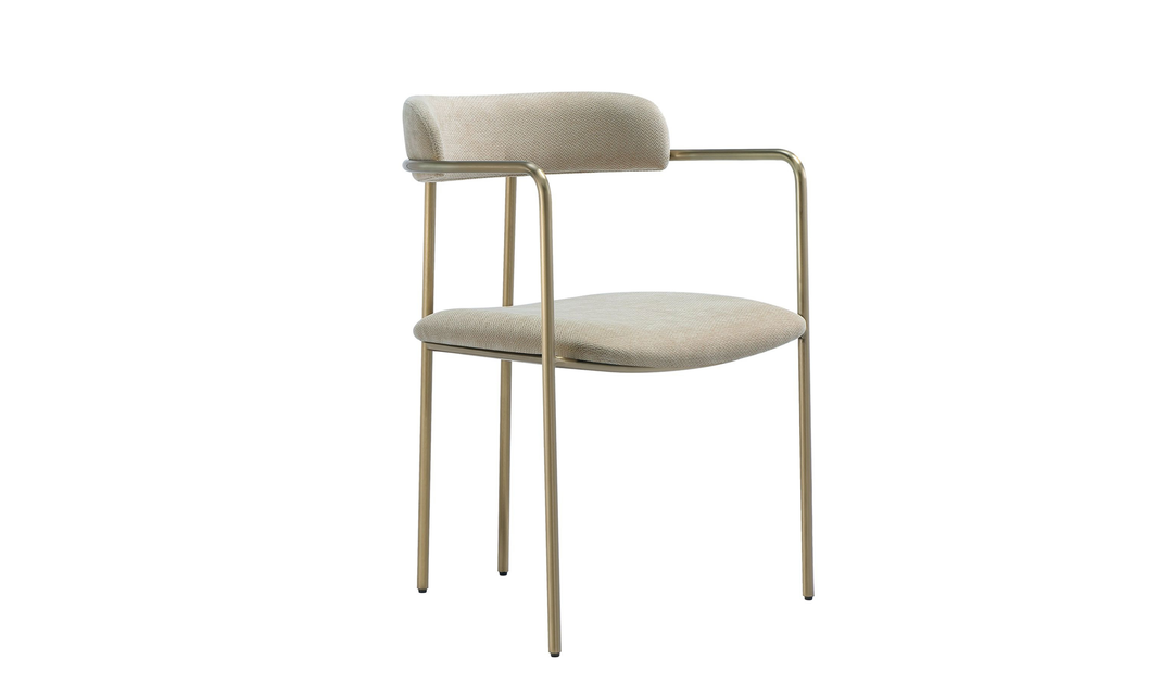 Manhattan Comfort Serene Metal Upholstered Dining Chair-jennifer