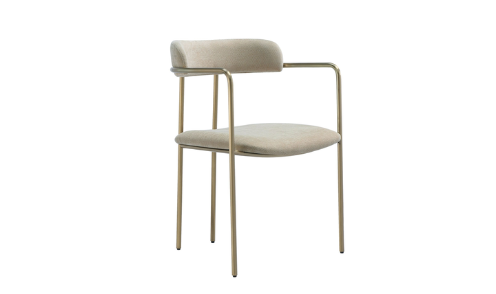 Manhattan Comfort Serene Metal Upholstered Dining Chair-jennifer