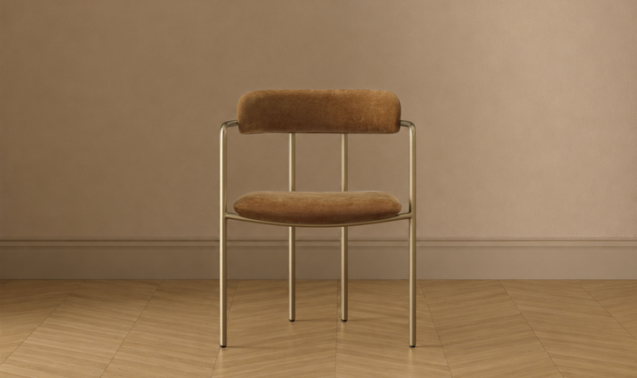 Manhattan Comfort Serene Metal Upholstered Dining Chair-jennifer