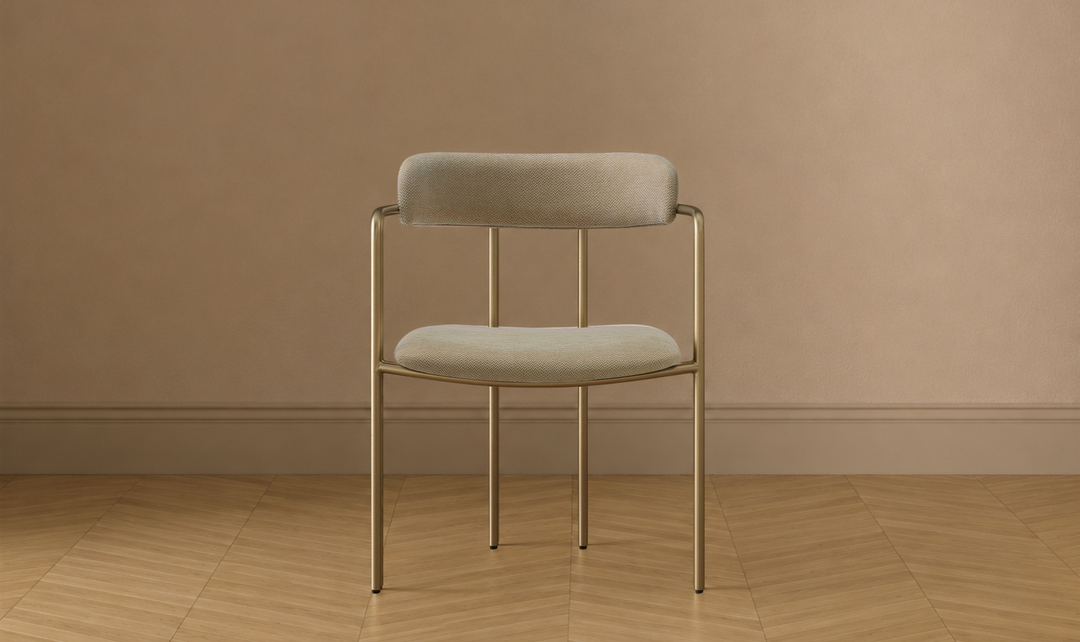 Manhattan Comfort Serene Metal Upholstered Dining Chair-jennifer