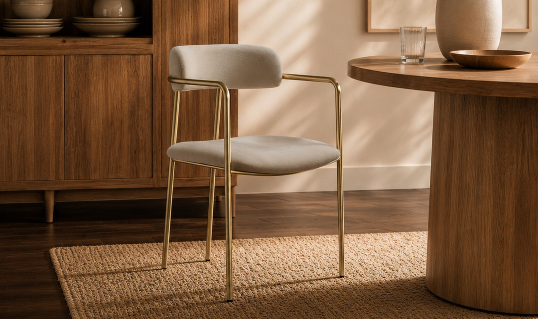 Manhattan Comfort Serene Metal Upholstered Dining Chair-jennifer