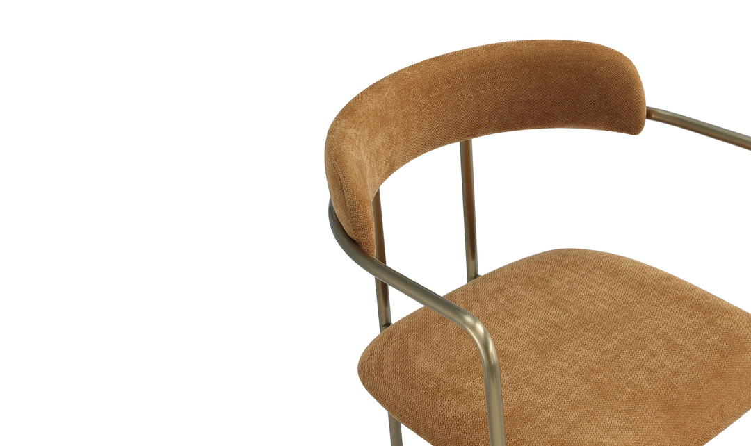Manhattan Comfort Serene Metal Upholstered Dining Chair-jennifer