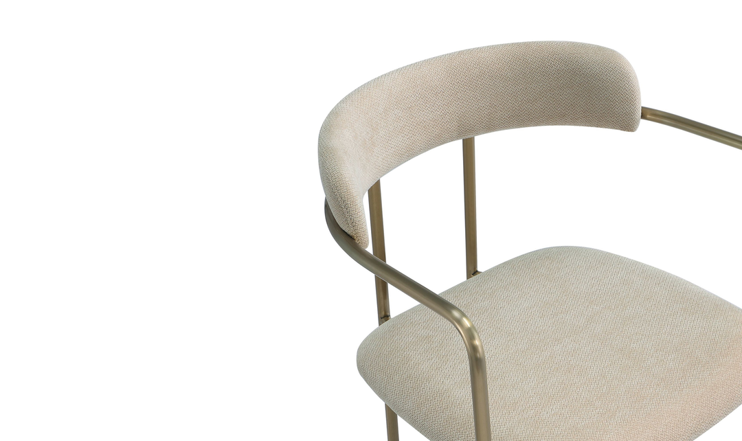 Manhattan Comfort Serene Metal Upholstered Dining Chair-jennifer