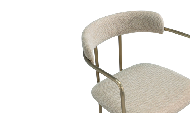 Manhattan Comfort Serene Metal Upholstered Dining Chair-jennifer