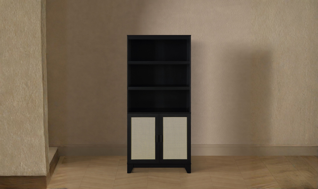 Manhattan Comfort Sheridan Bookcase Cabinet-Jennifer Furniture