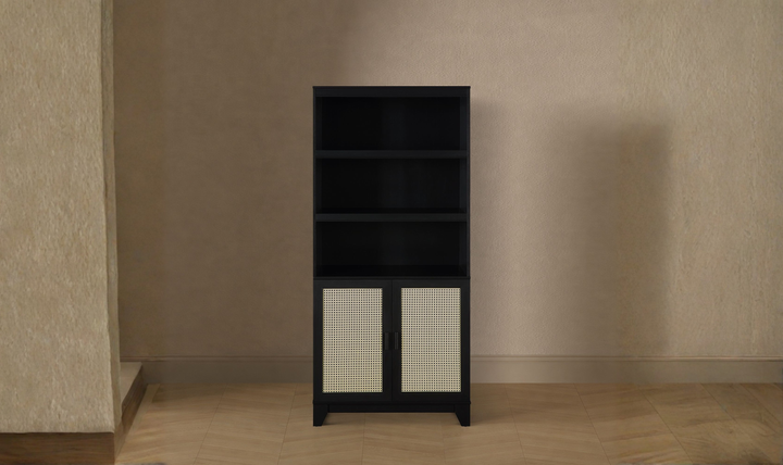 Manhattan Comfort Sheridan Bookcase Cabinet-Jennifer Furniture