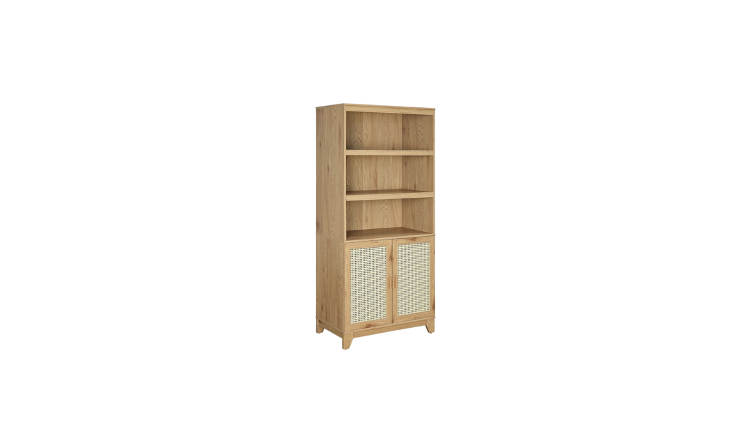 Manhattan Comfort Sheridan Bookcase Cabinet-Jennifer Furniture