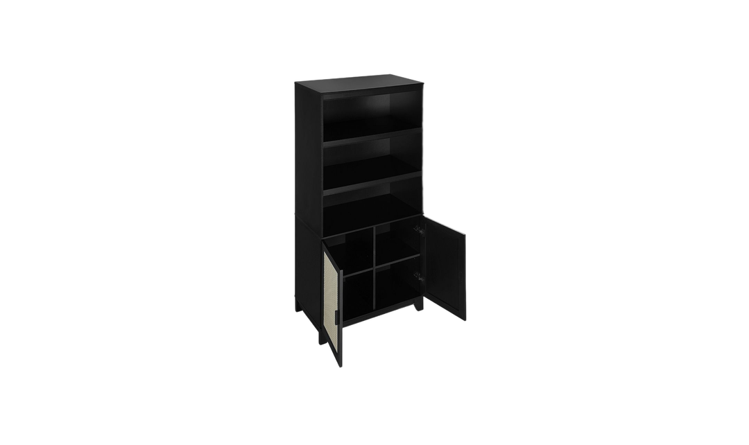 Manhattan Comfort Sheridan Bookcase Cabinet-Jennifer Furniture