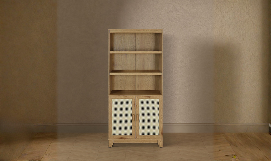 Manhattan Comfort Sheridan Bookcase Cabinet-Jennifer Furniture