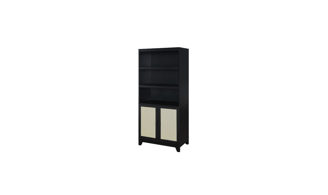 Manhattan Comfort Sheridan Bookcase Cabinet-Jennifer Furniture