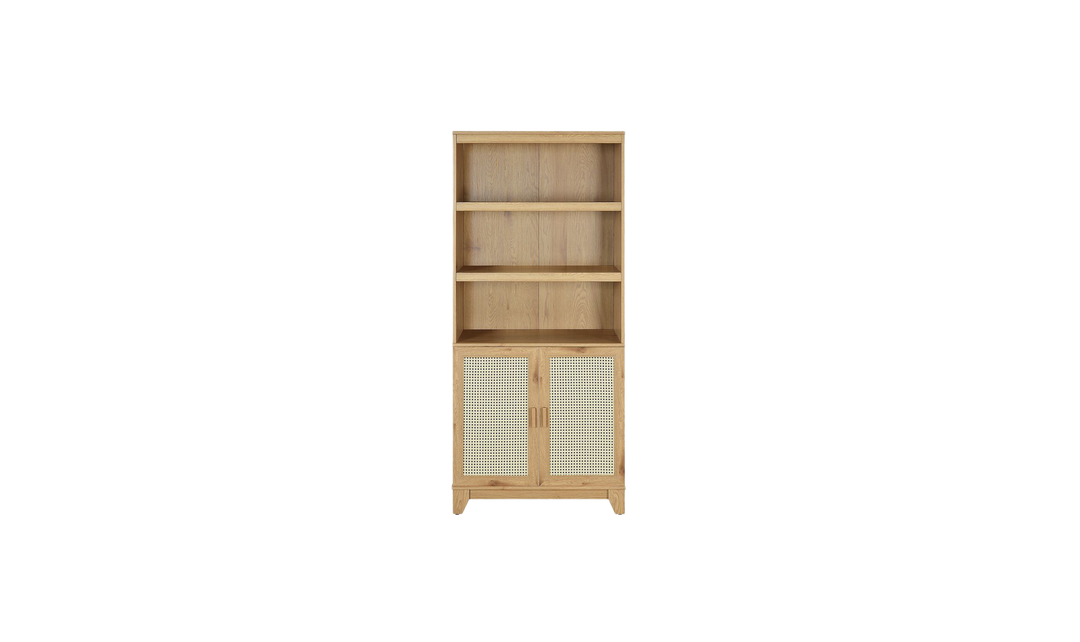 Manhattan Comfort Sheridan Bookcase Cabinet-Jennifer Furniture