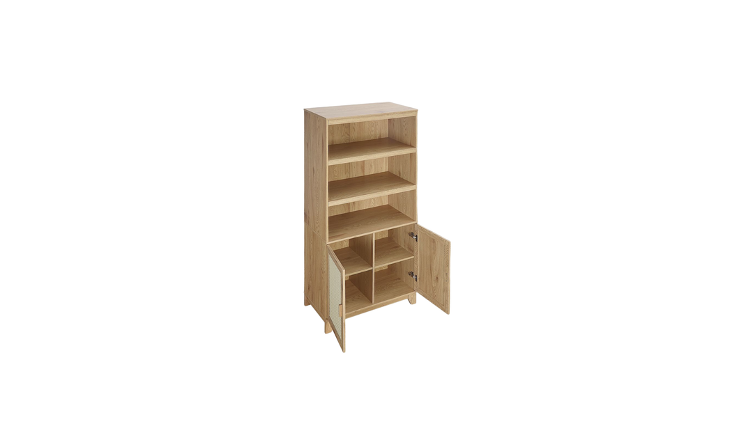 Manhattan Comfort Sheridan Bookcase Cabinet-Jennifer Furniture