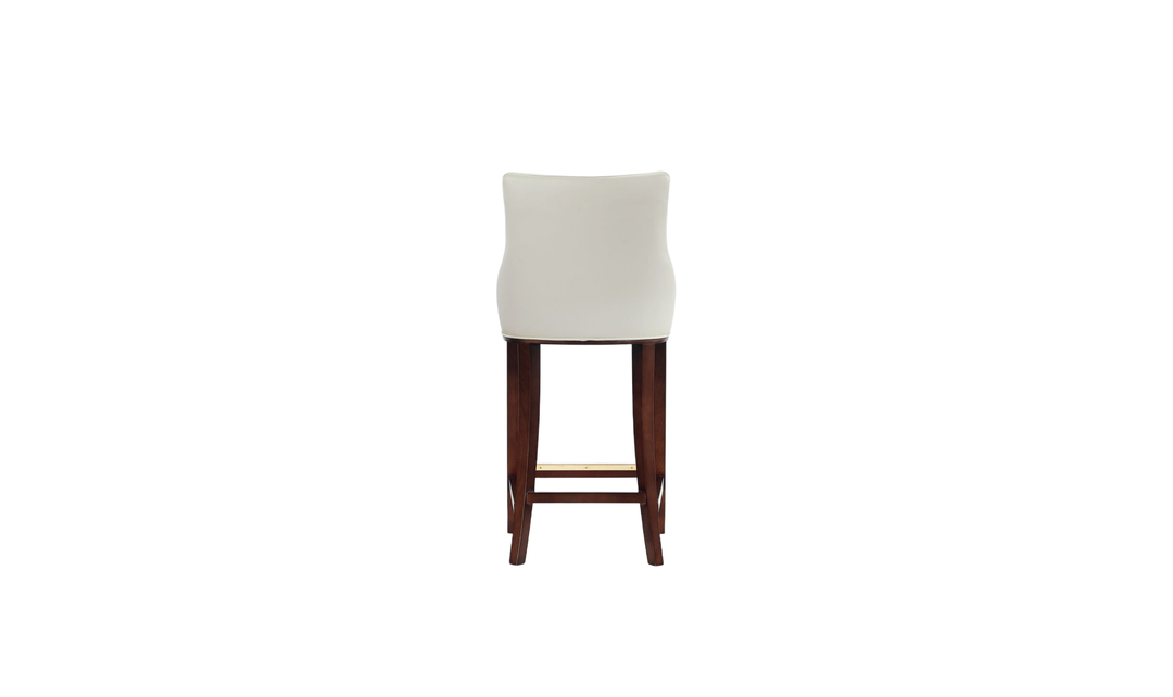 Manhattan Comfort Shubert Wood Upholstered Barstool-Jennifer Furniture