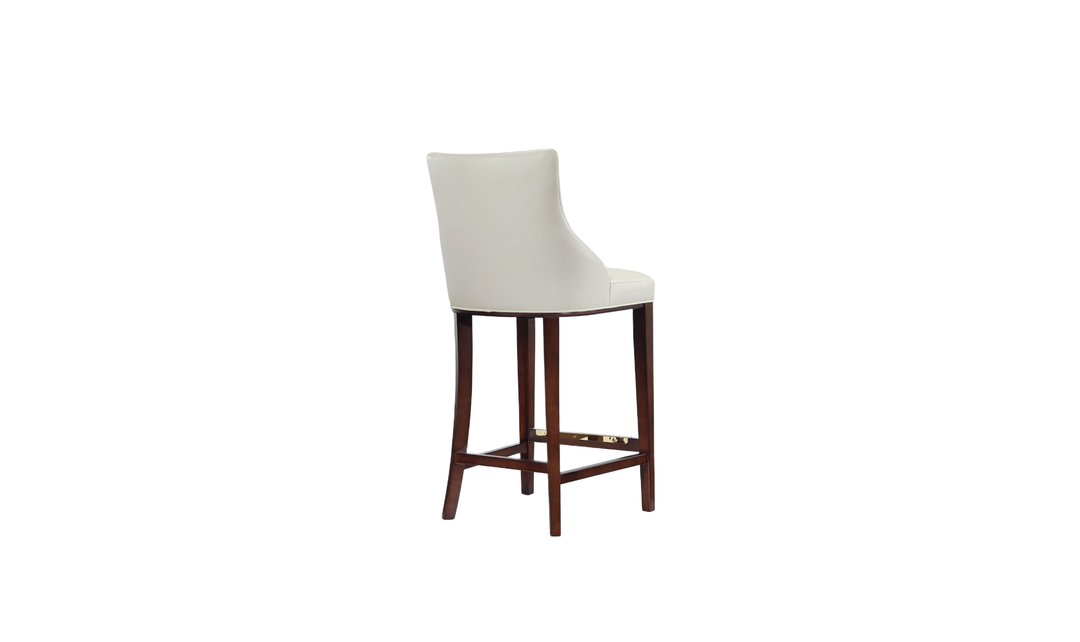 Manhattan Comfort Shubert Wood Upholstered Barstool-Jennifer Furniture