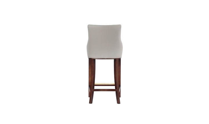 Manhattan Comfort Shubert Wood Upholstered Barstool-Jennifer Furniture